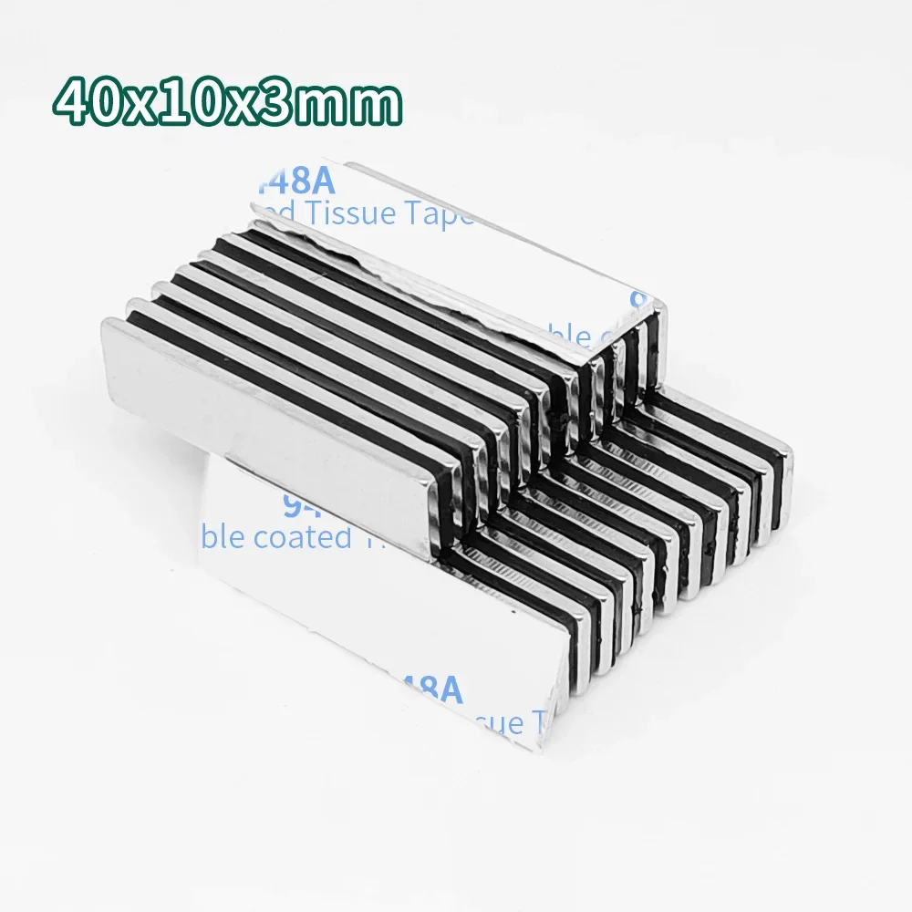 Блок 40x10x3 мм мощные сильные магнитные магниты 40*10*3 квадратный постоянный магнит
