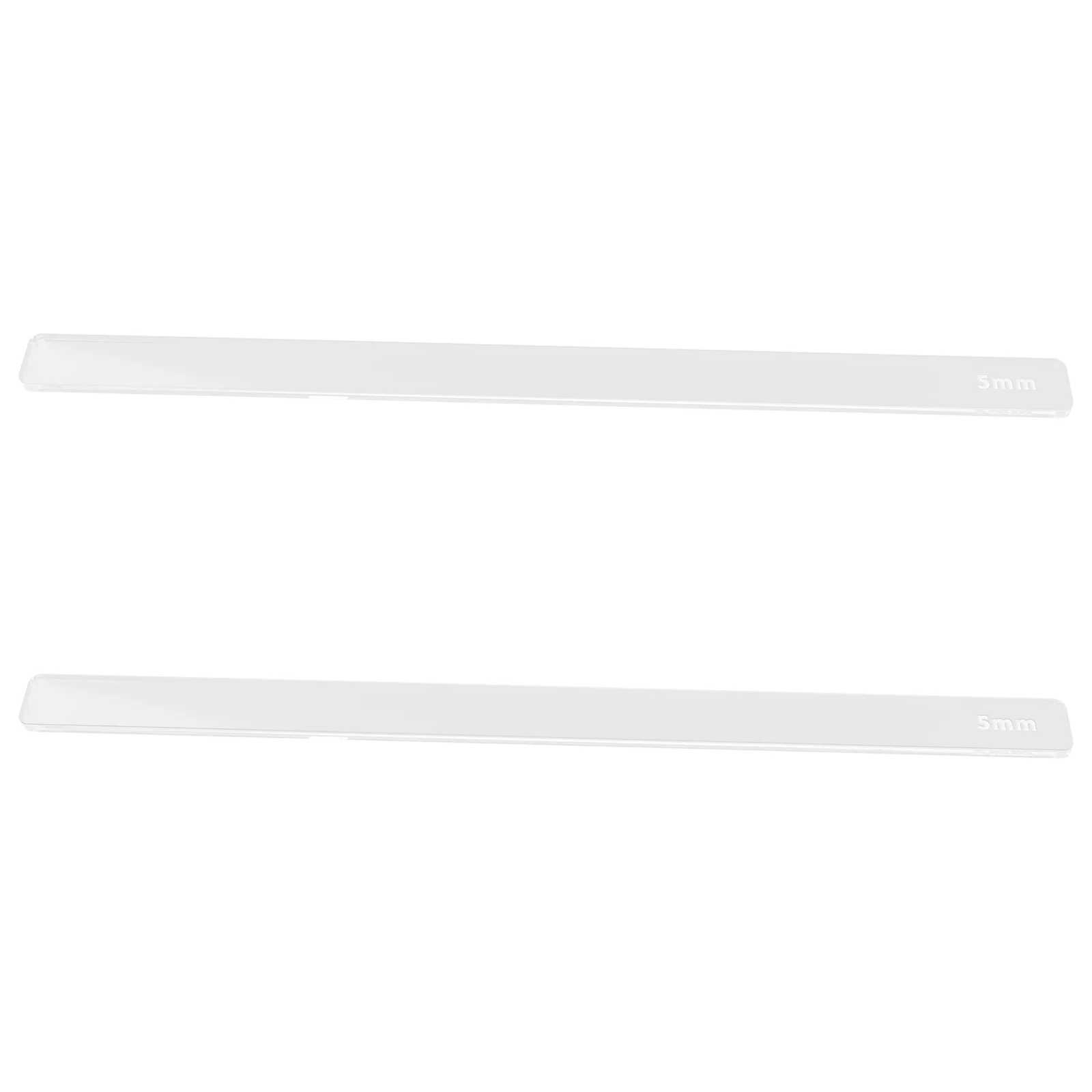 

2Pcs Measuring Dough Strips Thickness Ruler Acrylic Measuring Dough Strips