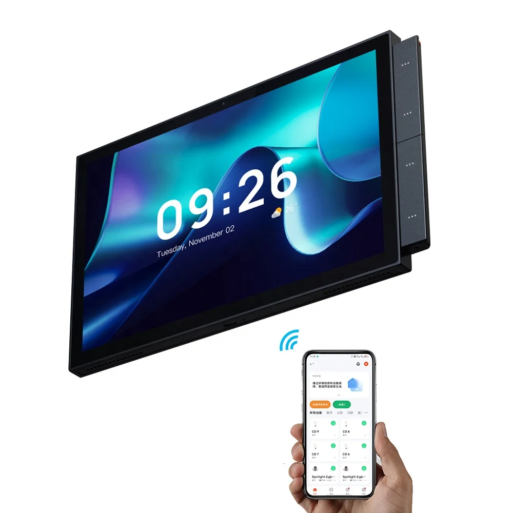 

Tuya Smart Home Zigbee Gateway Wifi Smart Control Panel 10 Inch Multi-Function Ble & Zigbee Wall Touch Screen Tuya Center