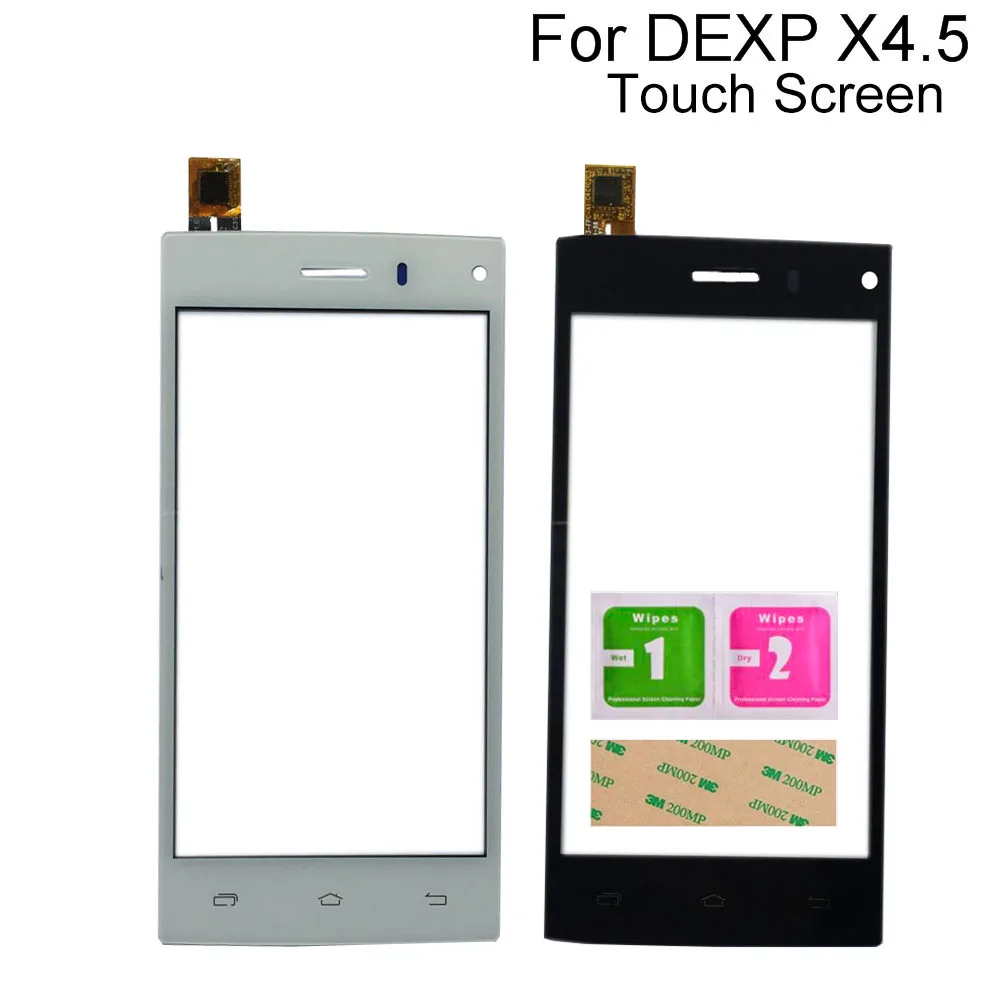 

Touchscreen For DEXP Ixion X 4.5 Digitizer Touch Screen Touch Panel Sensor Mobile Front Glass Tools 3M Glue