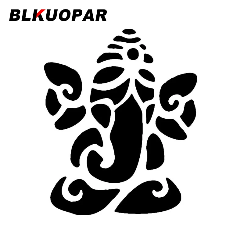 

Забавные наклейки для автомобиля BLKUOPAR в виде слона, индуистского божества, раздуманного, креативные водонепроницаемые наклейки, виниловые наклейки для автомобиля с индивидуальными окошками