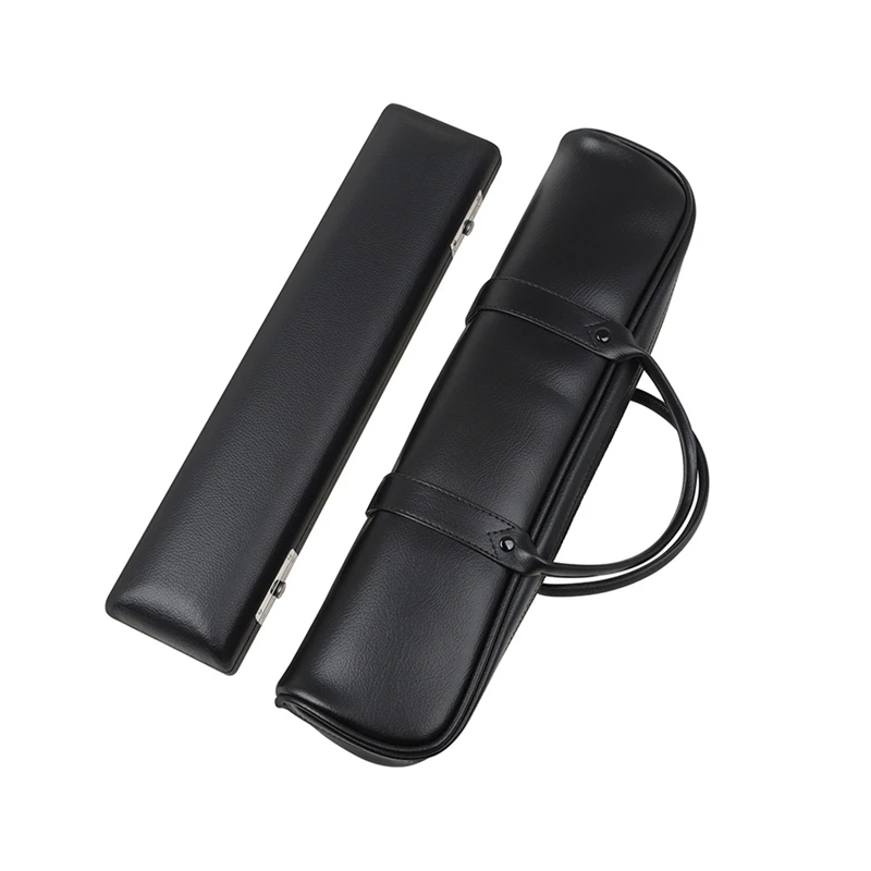 

16 Holes Flute Leather Case And Bag Set Portable Waterproof Leather Flute Bag Woodwind Protection Musical Accessories