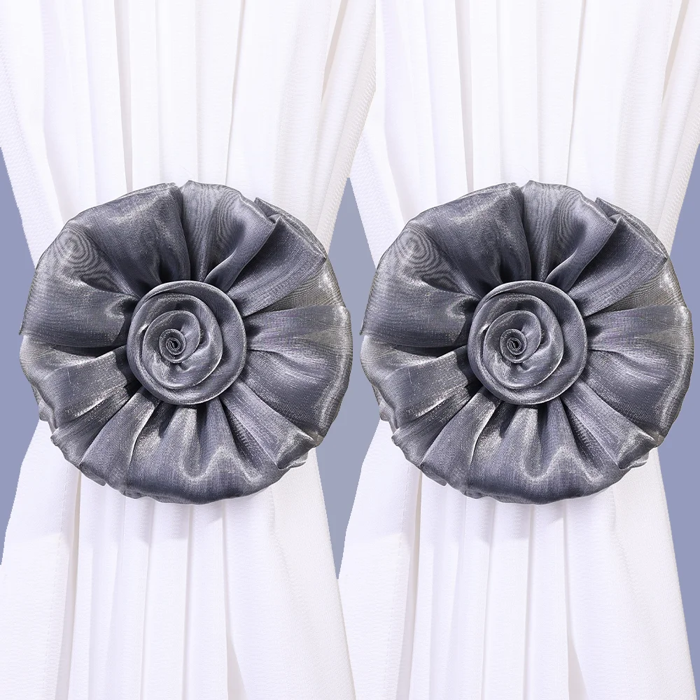 

Flower Shape Curtain Tiebacks Hanging Hook Window Curtains Clips Buckle Clip Windows Holder Sunflower Home Decor Accessories