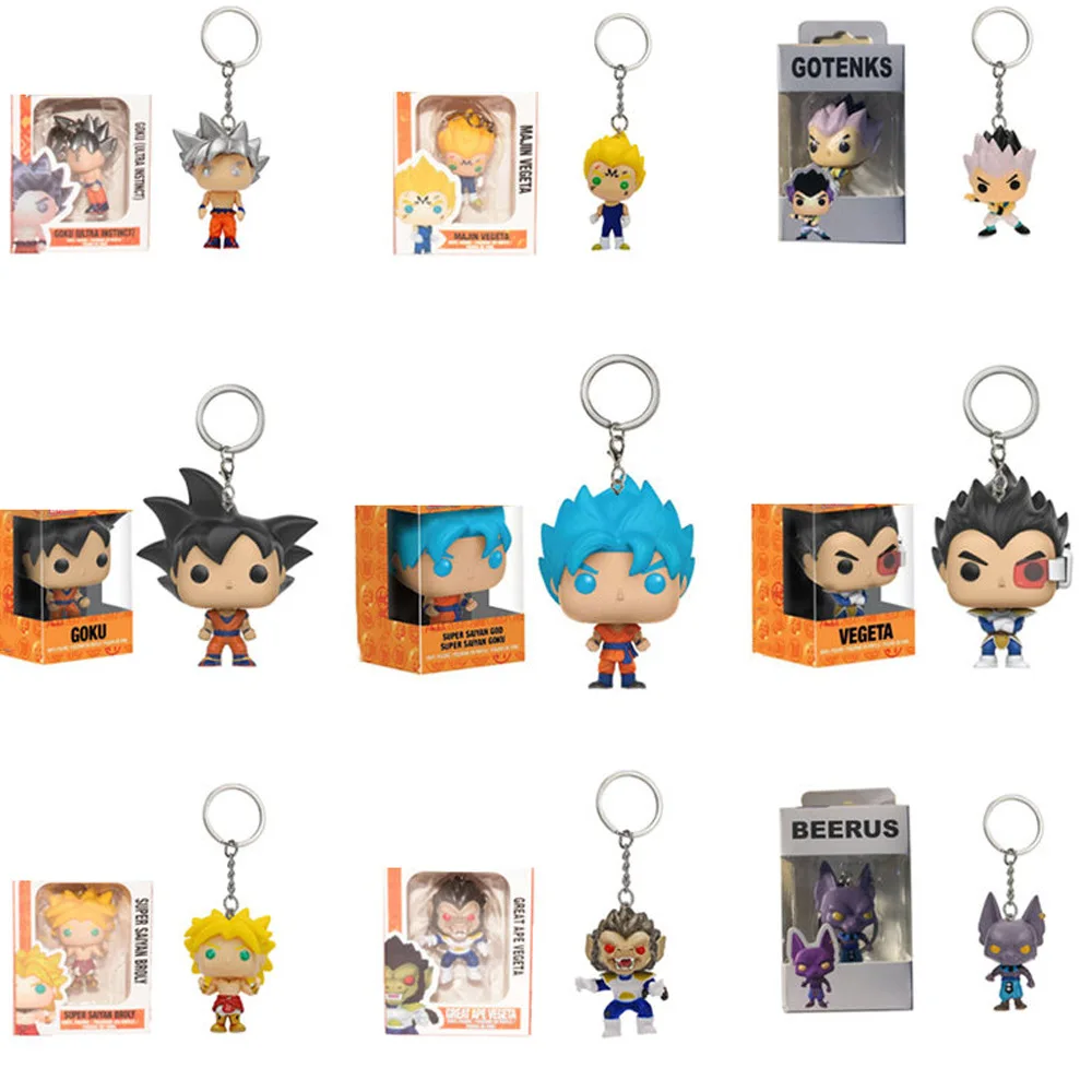 Новый FUNKO Dragon Ball Японский Амин gohan Vegeta goku master roshi брелок Коллекционная модель