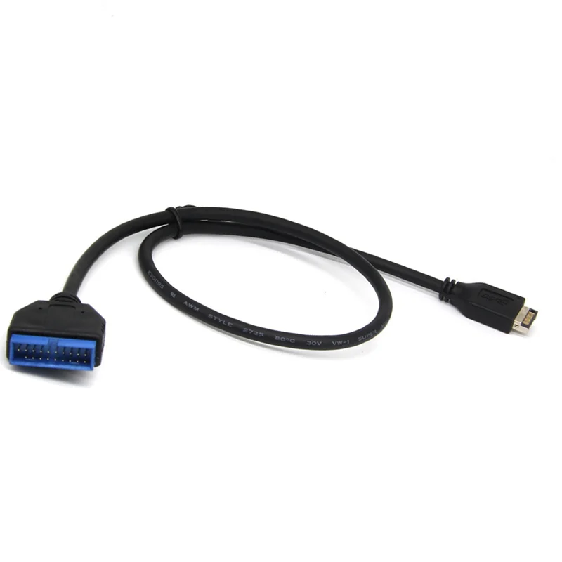 30 см USB 3.1 Type-E Male to IDC20P Кабель-адаптер 20-контактный удлинительный кабель для