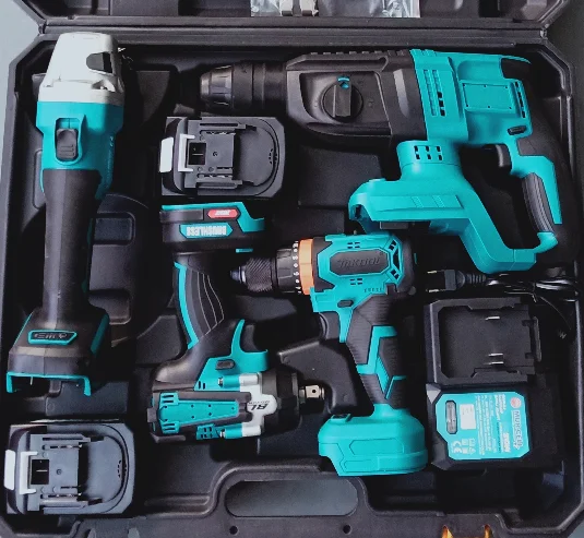 

HOT SALE - Professional Power Tools Kit Combo Box Cordless Tools Set