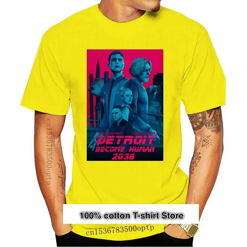 

Camiseta de Detroit Become Human para hombre, ropa con estampado de Detroit Become Human, manga corta, verano, 2038, XXX