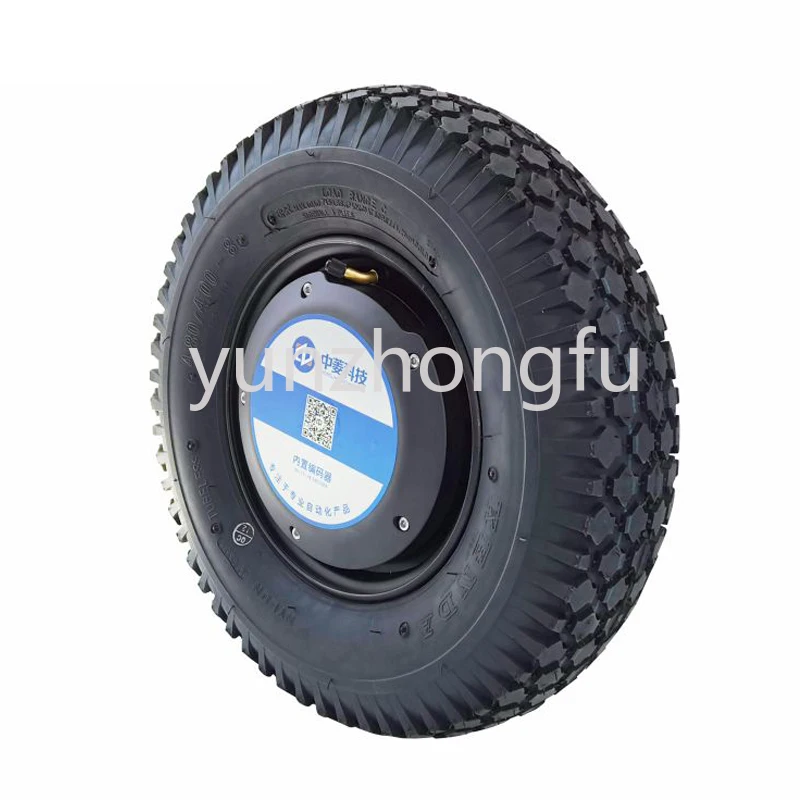 

16 дюймов 48 в 800 Вт 150 об/мин 300 кг нагрузка IP65 4096-проводной кодировщик электрического колеса Dc Серводвигатель резиновая шина для мобильного ро...