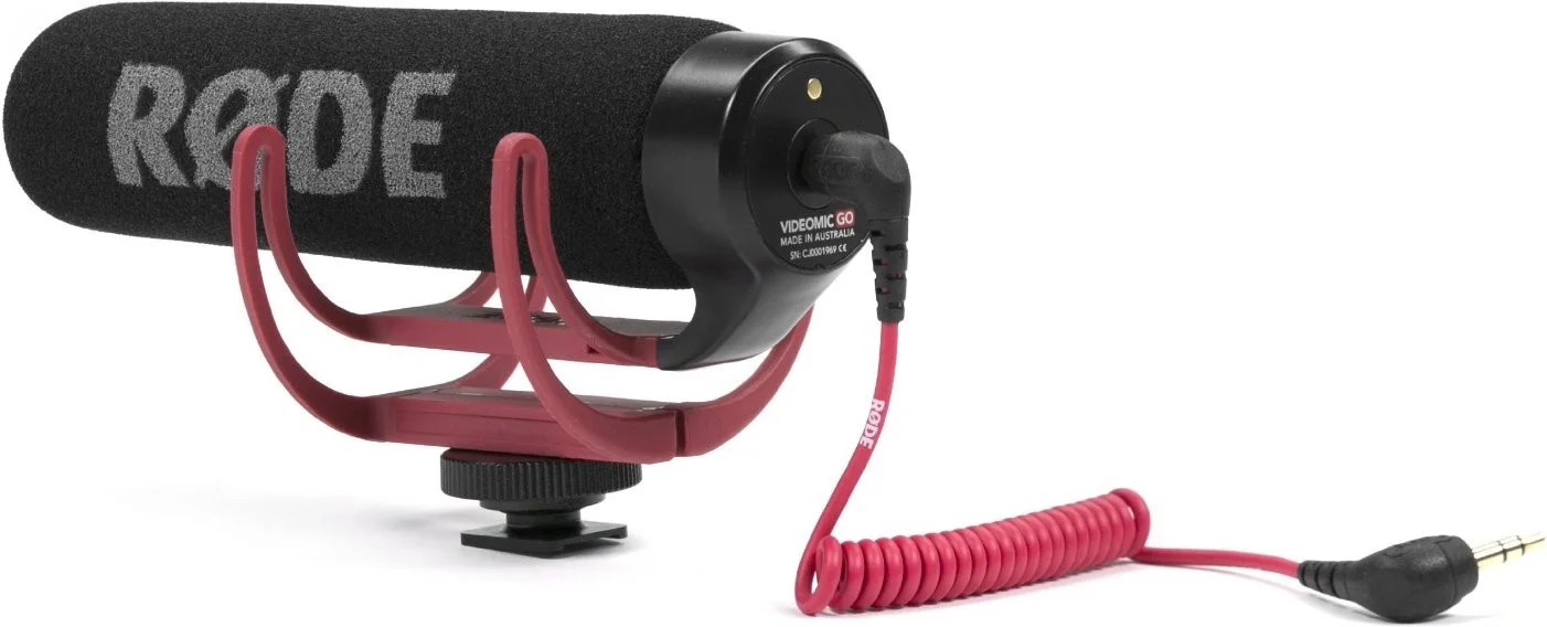 

Микрофон для фото и видеокамер Rode VideoMic GO (направленный, моно, 3.5 мм), черный