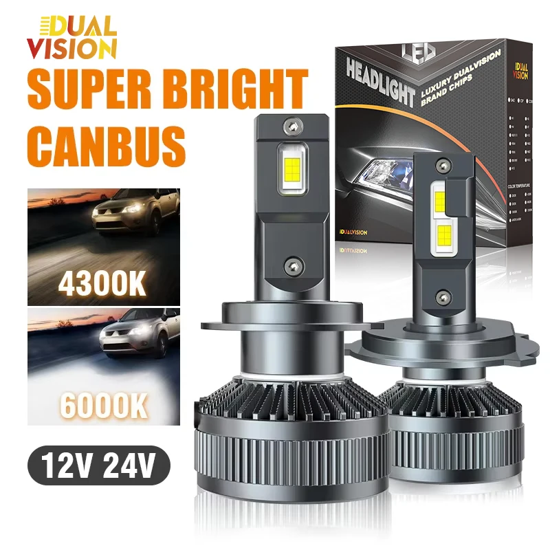 

H7 LED Canbus Фара 30000LM CSP Chip LED H4 H1 H11 9005 9006 HB3 HB4 9012 HIR2 300W 6000K PTF Ice Bulb Turbo Fog Light 12V