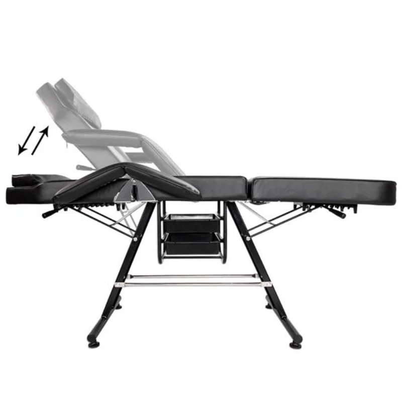 

70" Adjustable Beauty Salon SPA Massage Tattoo Bed Equipment Black[US Stock]