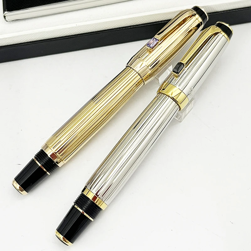 

YAMALANG Luxury Bohemian Rollerball Fountain Pen AG925 Material Design Diamond Clip Writing Smooth MB Boheme With Serial Number