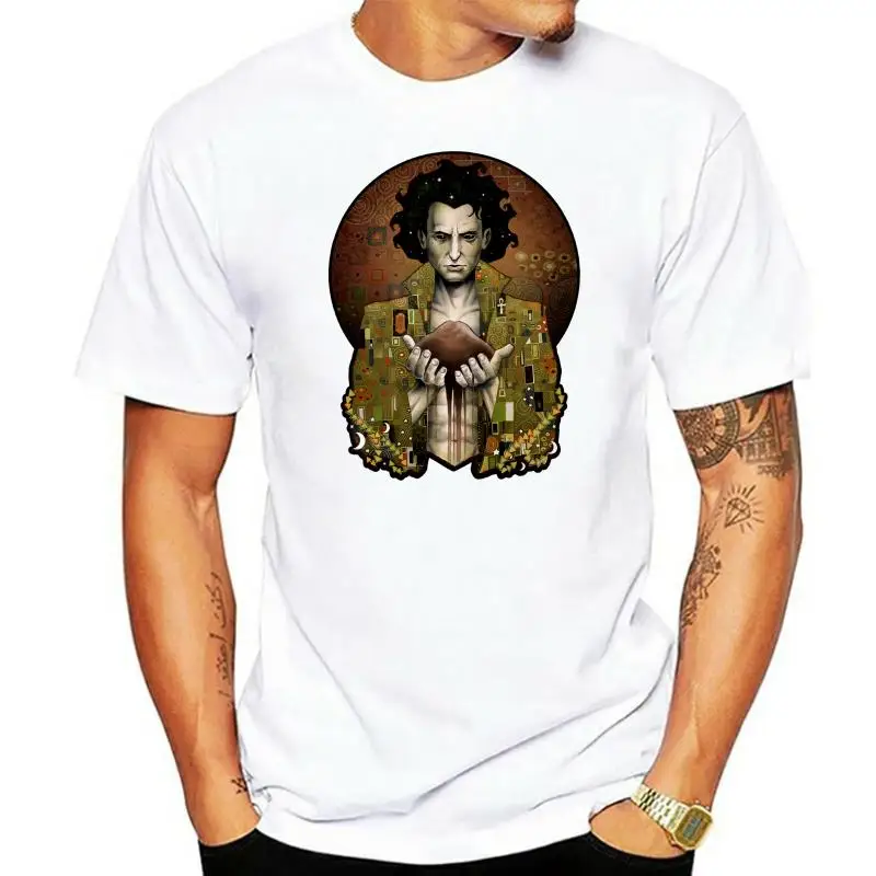 

0427E Death Sandman Neil Gaiman Men T Shirt Big Size O-neck Cotton Custom Short Sleeve Tshirt Men