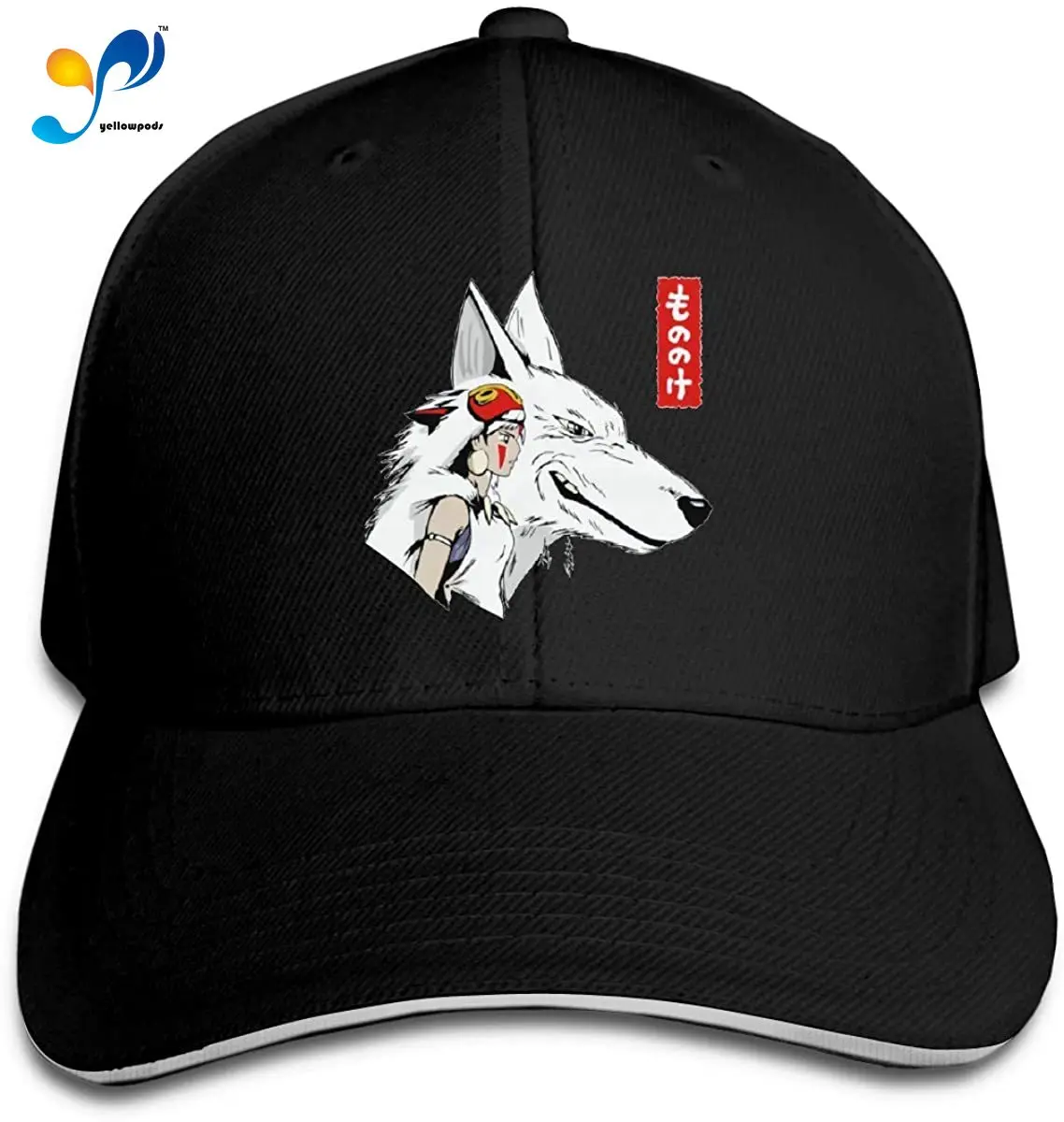

Princess Mononoke Studio Ghibli Sandwich Hat Printed Baseball Cap Headgear Unisex Casquette