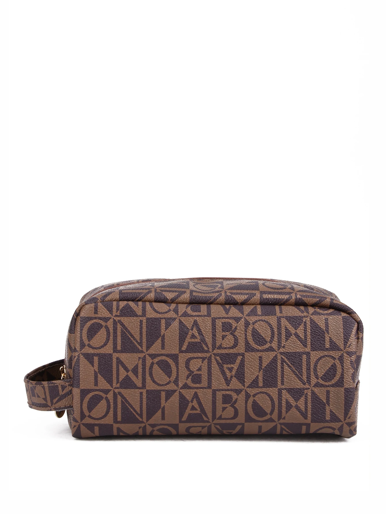 1 шт. вместительная Роскошная косметичка в стиле ретро с буквенным узором и