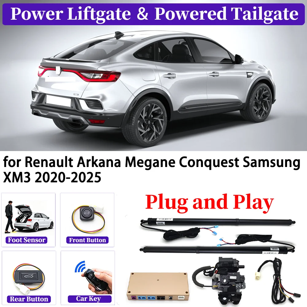 Фото Для Renault Arkana Megane Conquest Samsung XM3 2020-2025 OEM автомобильная автоматическая электрическая система задней двери с электроприводом №1