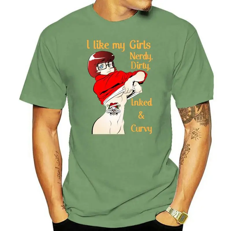 

Nerdy Dirty Inked And Curvy Unisex Triblend Velma T-Shirt Fitness Tee Shirt