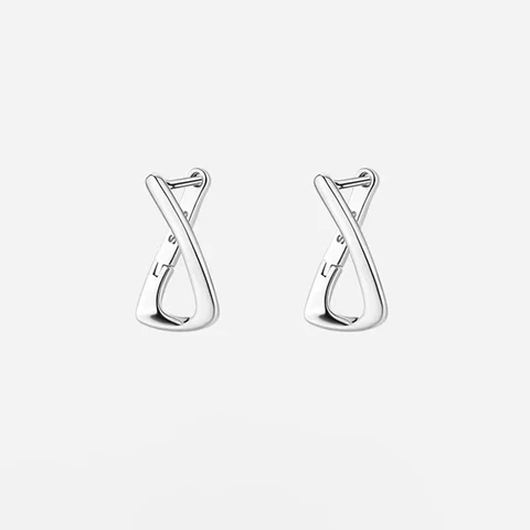 Серебряные серьги-кольца 925