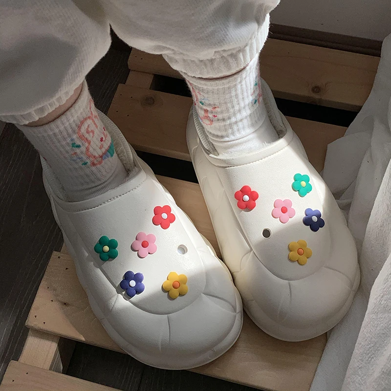 

Женская обувь 2023, женская обувь, модные Осенние повседневные кроссовки, сабо на платформе, новое зимнее платье, милые осенние криперы на среднем резиновом каблуке из искусственной кожи Fa