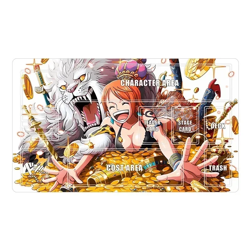 ONE PIECE Card Pad Monkey D Luffy Nami Roronoa Zoro Версия для одного человека DIY Боевой коврик Аниме