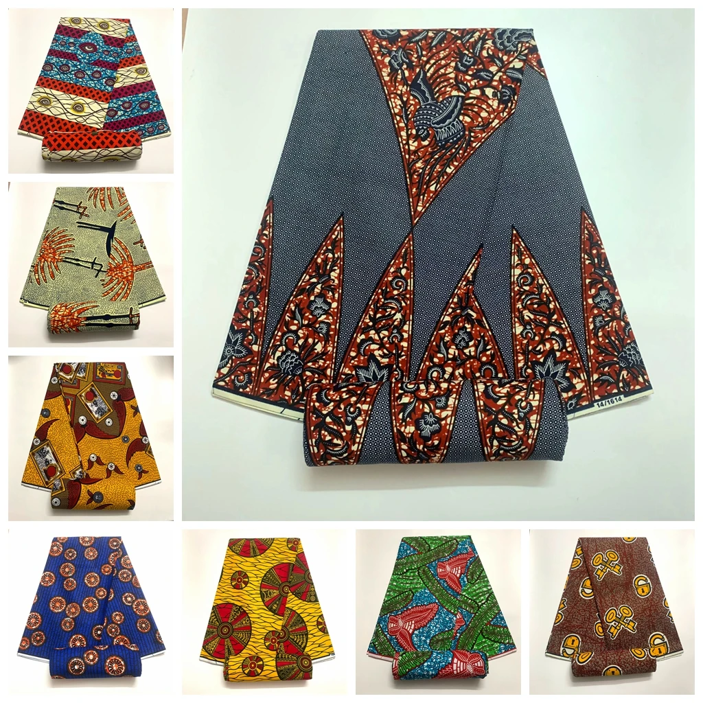 

Горячая Распродажа Африканские Восковые Принты Ткань для шитья платья высокое качество желтая 100% хлопчатобумажная ткань Африканская Анкара настоящий воск женский стиль