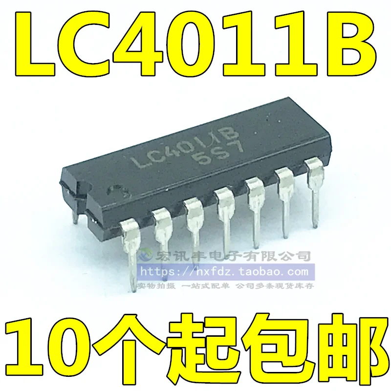 

30 шт. Оригинальный Новый LC4011B CD4011BE DIP-14 logic