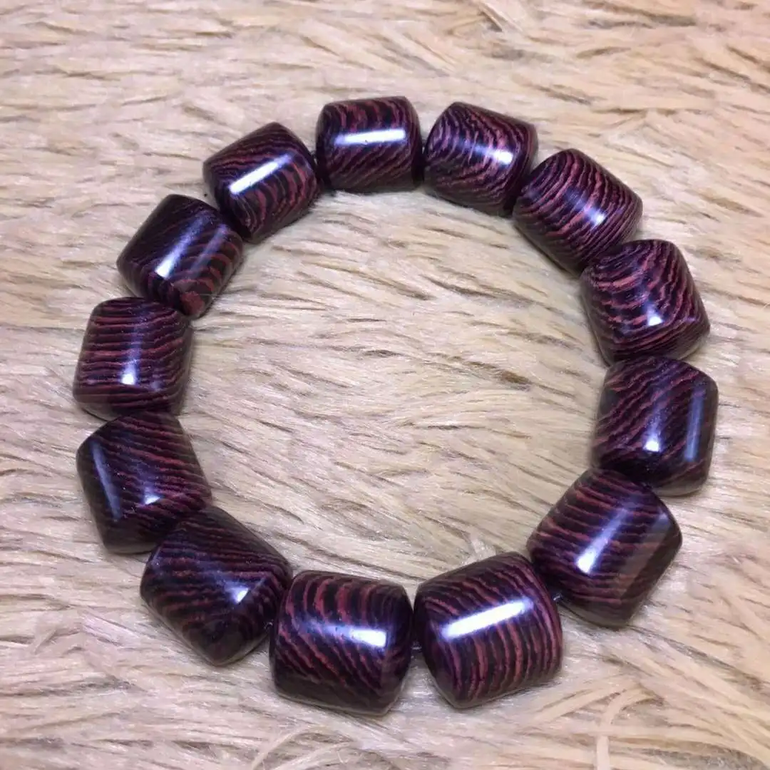 

SNQP Authentic Hainan Huanghua Pear Hand String Buddha Beads Bracelet Candle Bucket Collection Gift For Male And Female Couples