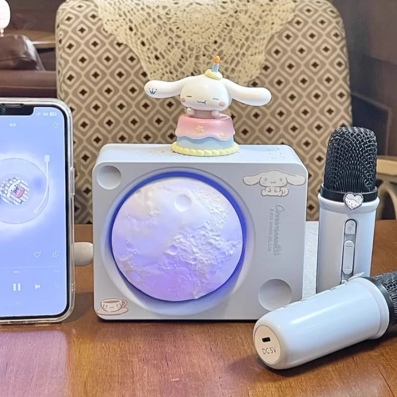 Bluetooth-динамик лунный ночник домашний беспроводной микрофон для караоке подарок
