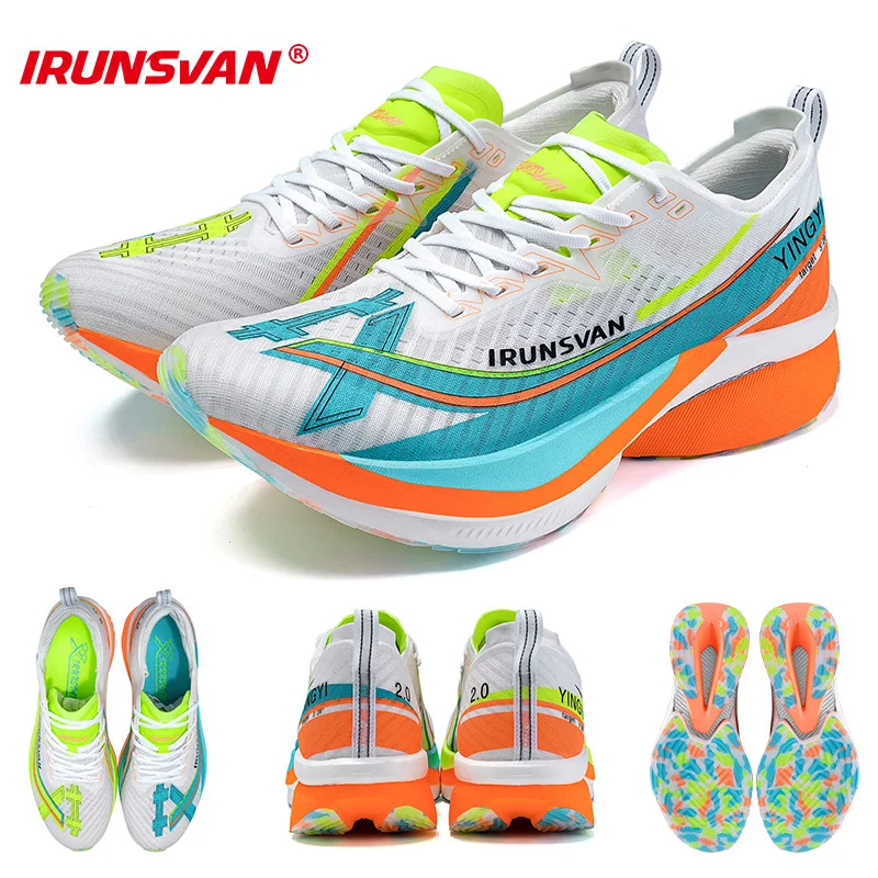 Фото IRUNSVAN Shadow Wing 2.0 Carbon 2024, спортивная обувь, оригинальные модные повседневные кроссовки унисекс, уличные марафонские кроссовки для мужчин №1
