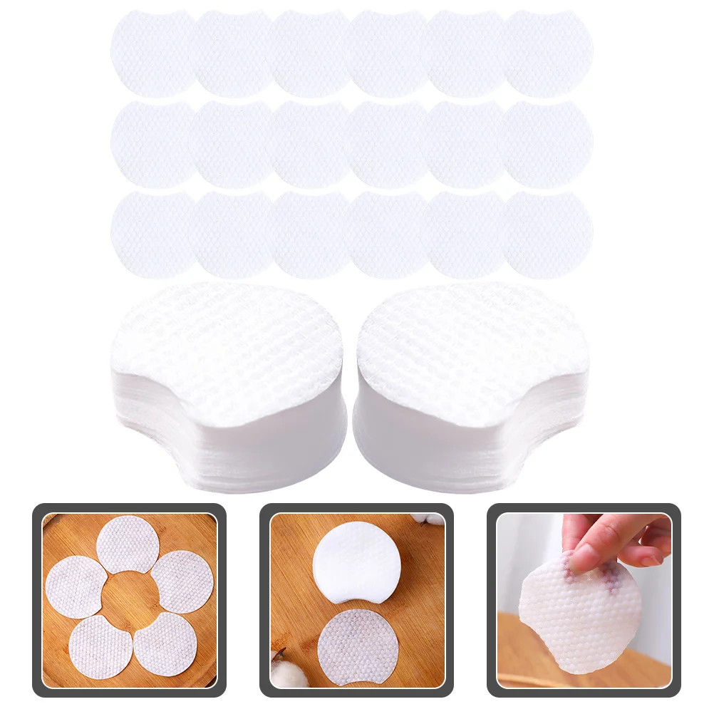 

600 Pcs Pearl Pattern Makeup Remover Cotton Removal Pads Facial Cleaning Non-woven Fabric Wet Dry Use Miss