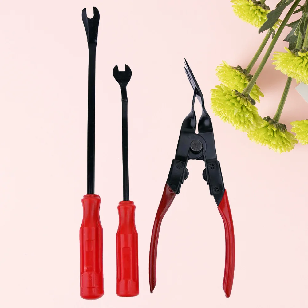 

3PCS/Set Panel Removal Tools Multiple Use Easy to Use Trim Clip Remover for Car Truck Van Vehicle