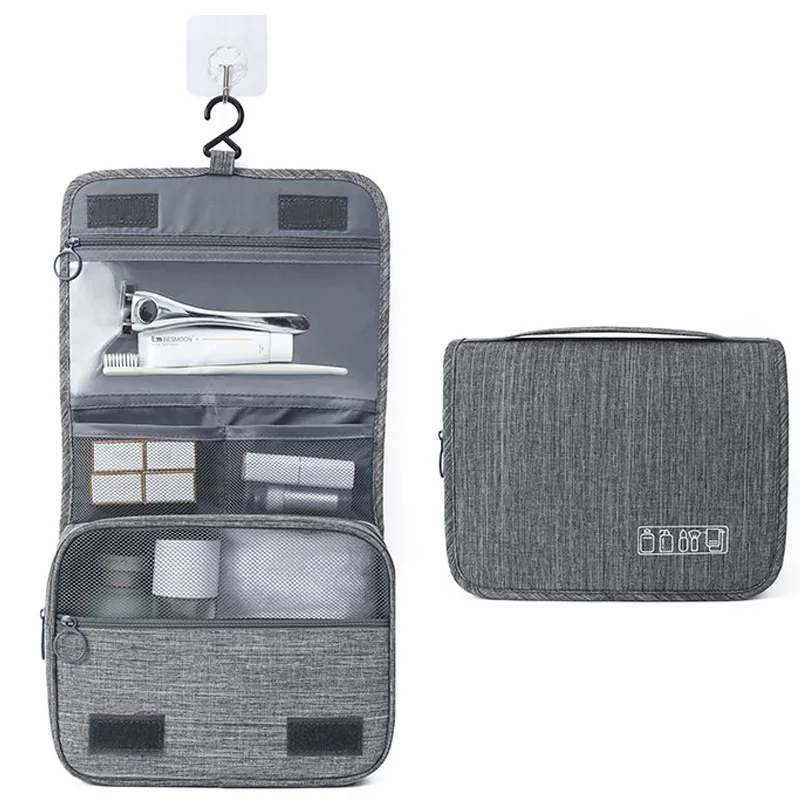 Дорожная подвесная косметичка для мужчин и женщин, органайзеры для косметики с прочным крючком, водонепроницаемая Сумочка для туалетных принадлежностей