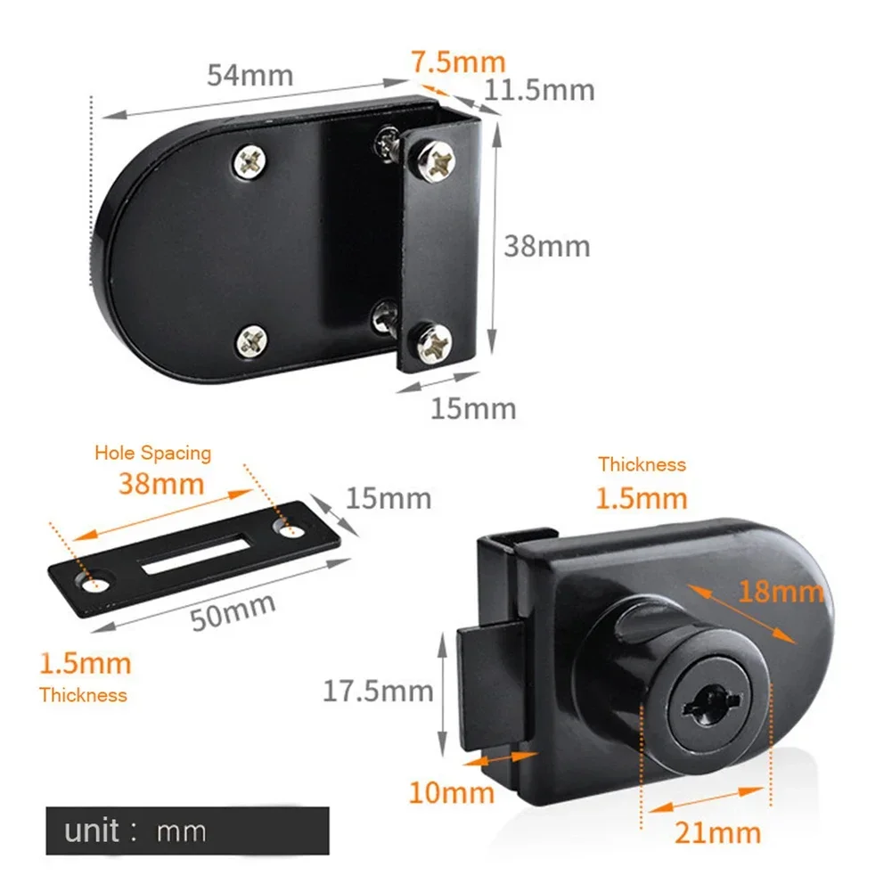 Витрина замок для шкафа дверные стеклянные замки дверной без сверления цилиндр