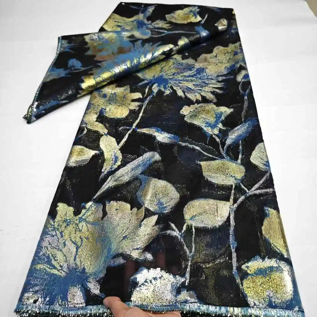 2024Высокое качество африканский нигерийский тюль кружевная ткань органза