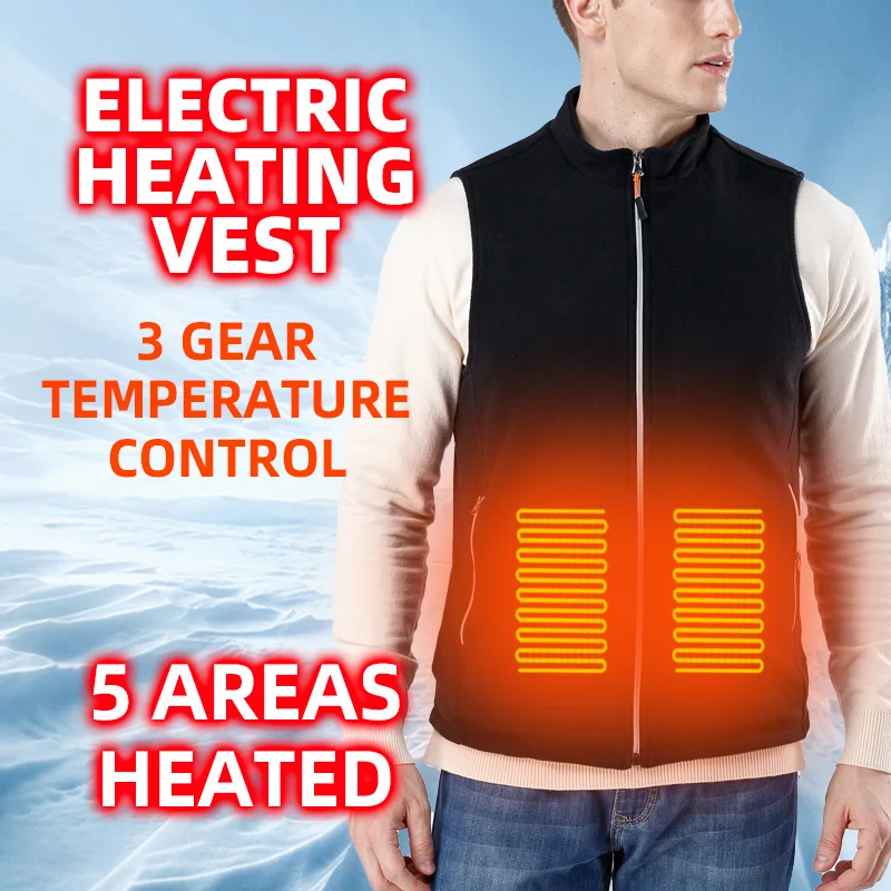 

New techwear heating clothing Men's Heated Jacket Heating Thermal Sleeveless Vest women's warm Jacket korean fashion outerwear