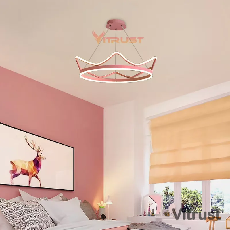 Скандинавская хрустальная люстра лампа для детей домашний светильник девочек