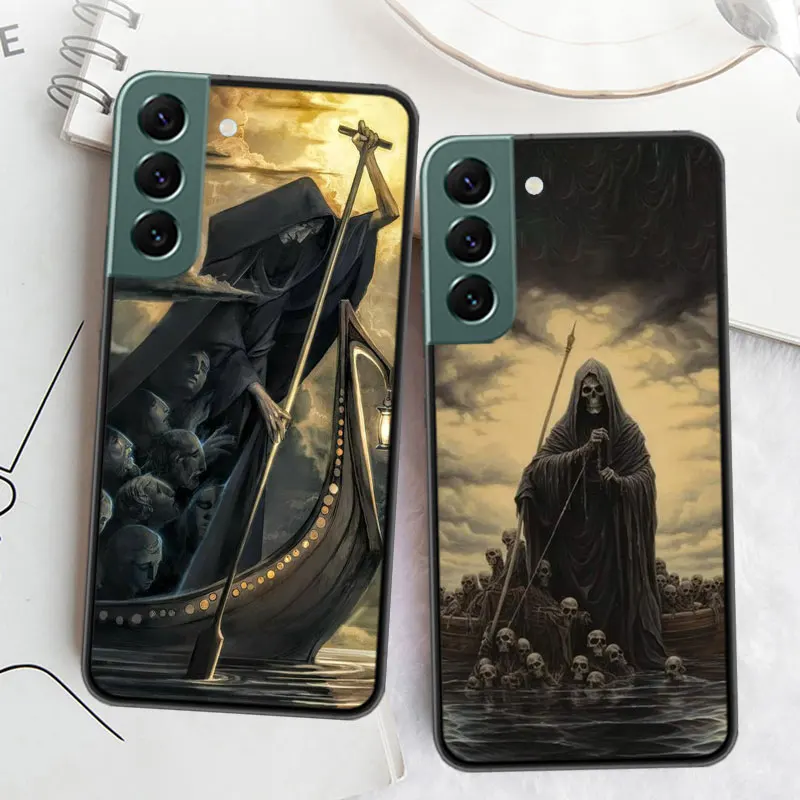 Телефон Hell Styx Ferryman для Samsung Galaxy S24 S22 Ultra S21 Plus S20 S23 FE Чехол S10 5G S10E S9 Силиконовый