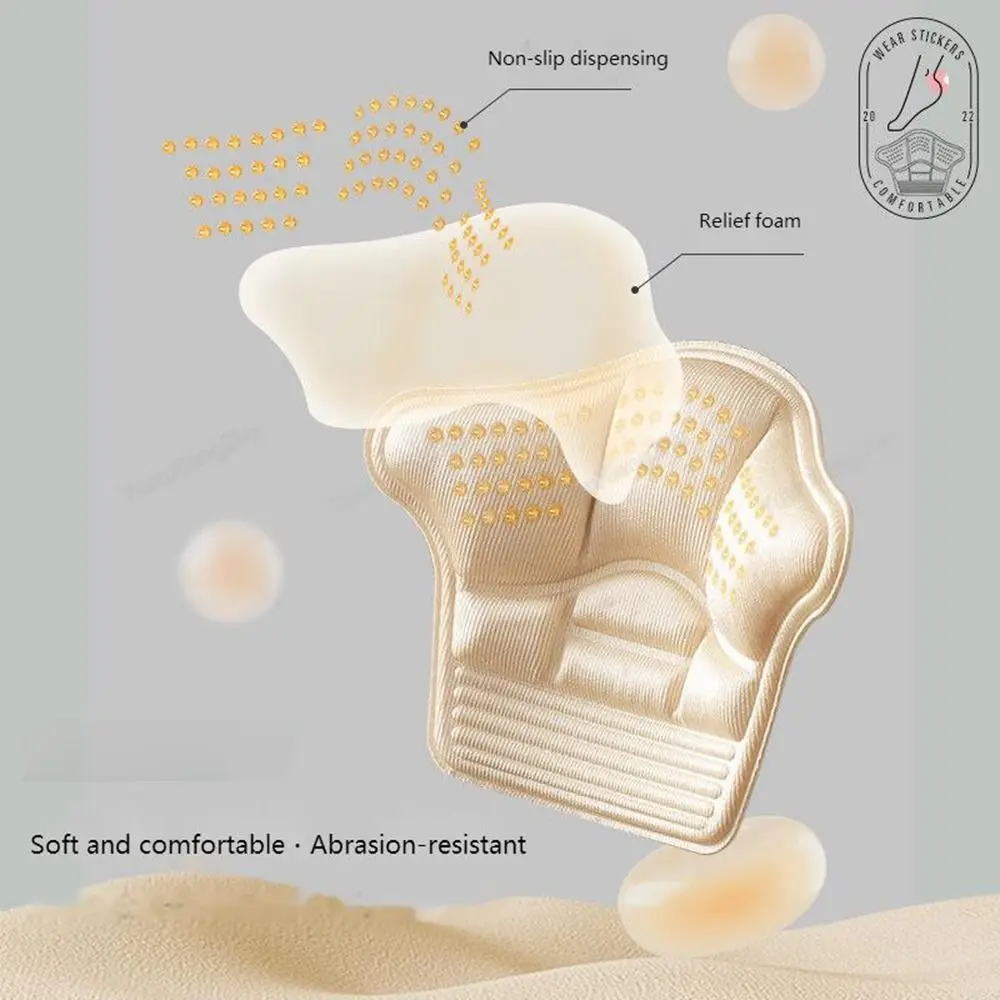 

High Elastic Sponge Anti-wear High Heel Cushion Adjust Size Foot Heel Pads Heel Stickers Women Shoe Insoles Heel Protectors