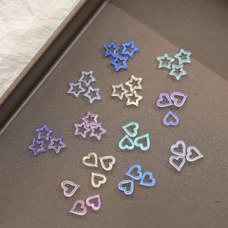 50 шт. декоративные матовые подвески для ногтей