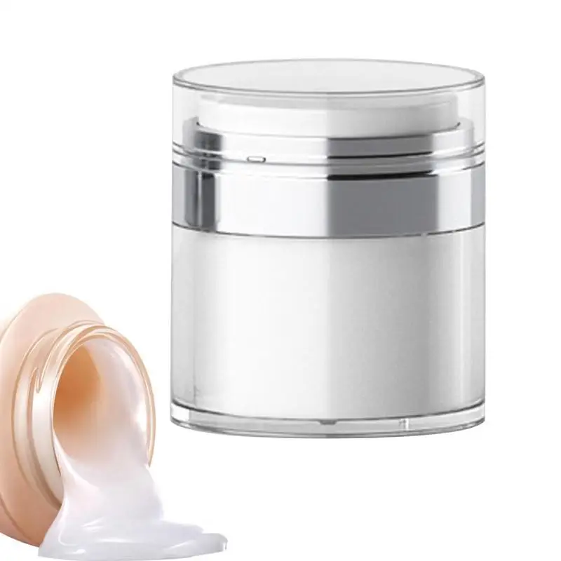 

Empty Jar For Cosmetic Portable Leak Proof Empty Airline Makeup Storage Pump Container Refillable Airless Press Type Dispenser