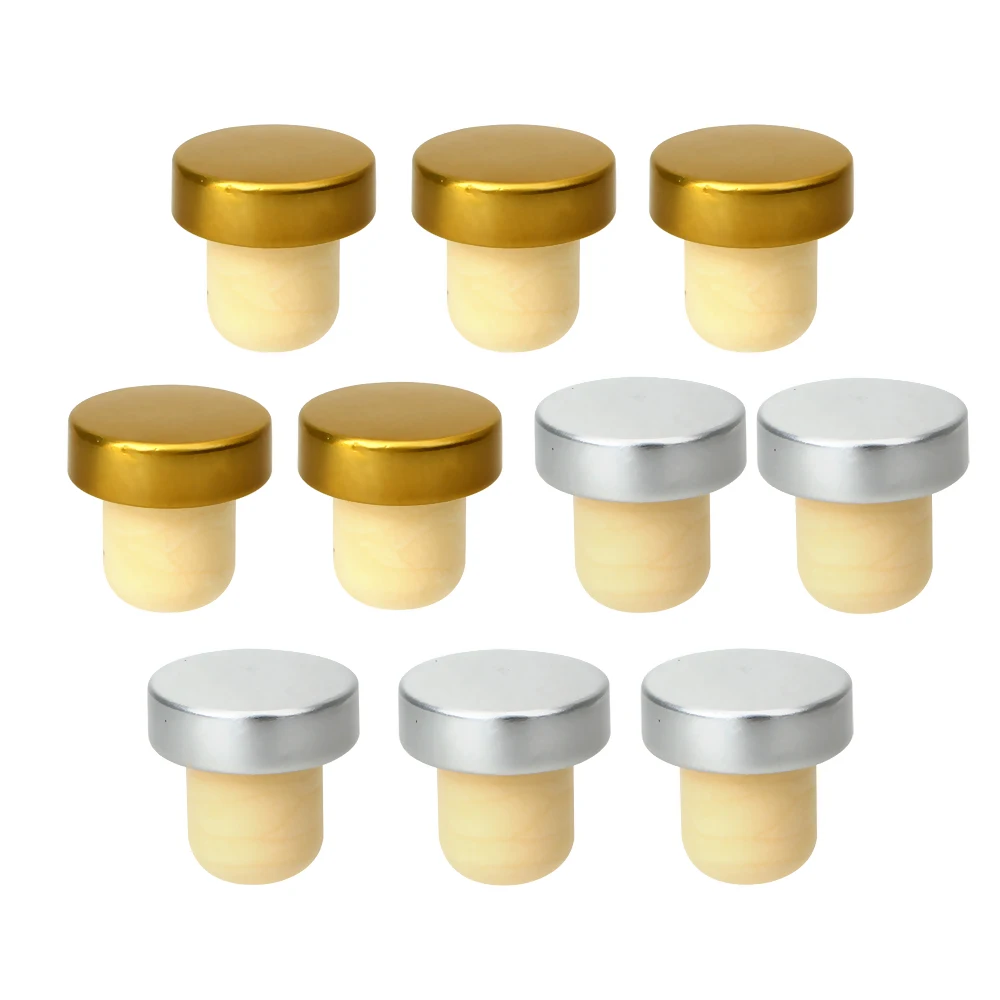 

5pcs Rubber Wine Sealing Plug Stopper Healthy T-shape Bottle Cap Cover Beer Soda Cork Bar Tools Kitchen Supplies