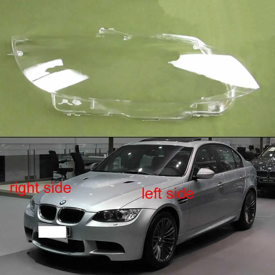 For BMW M3 E92 E93 2006 2007 2008 2009 Two-door Coupe Headlight Cover Transparent Lampshade Headlamp Shell Lens Plexiglass