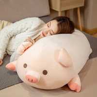 40 80cm kawaii squishy pig stuffed doll lying plush piggy toy animal soft plushie pillow for kids baby comforting birthday gift