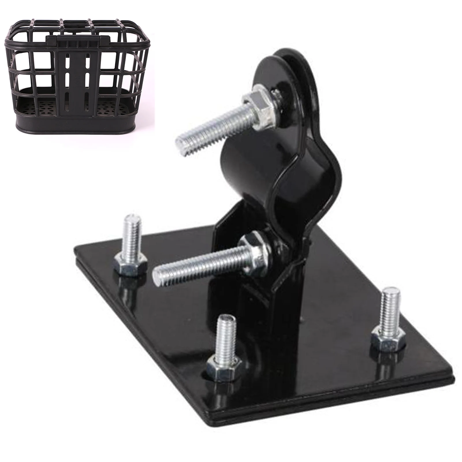

Bike Basket Fixed Holder Mount Fixing Bracket For Scooter Bicycle Metal Mount Brackets Front Hanging Fixed Holder Cycling Parts