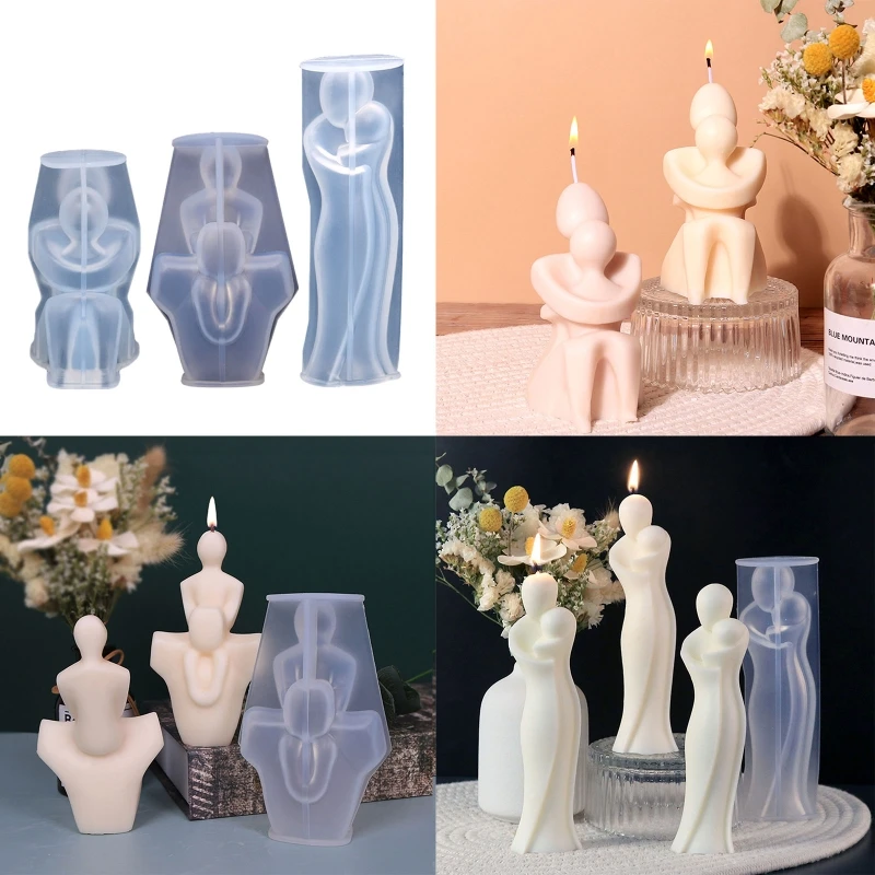 

Human Body Candle Mold Soap Scented Silicone Mould Reusable DIY Fondant Craft 124A