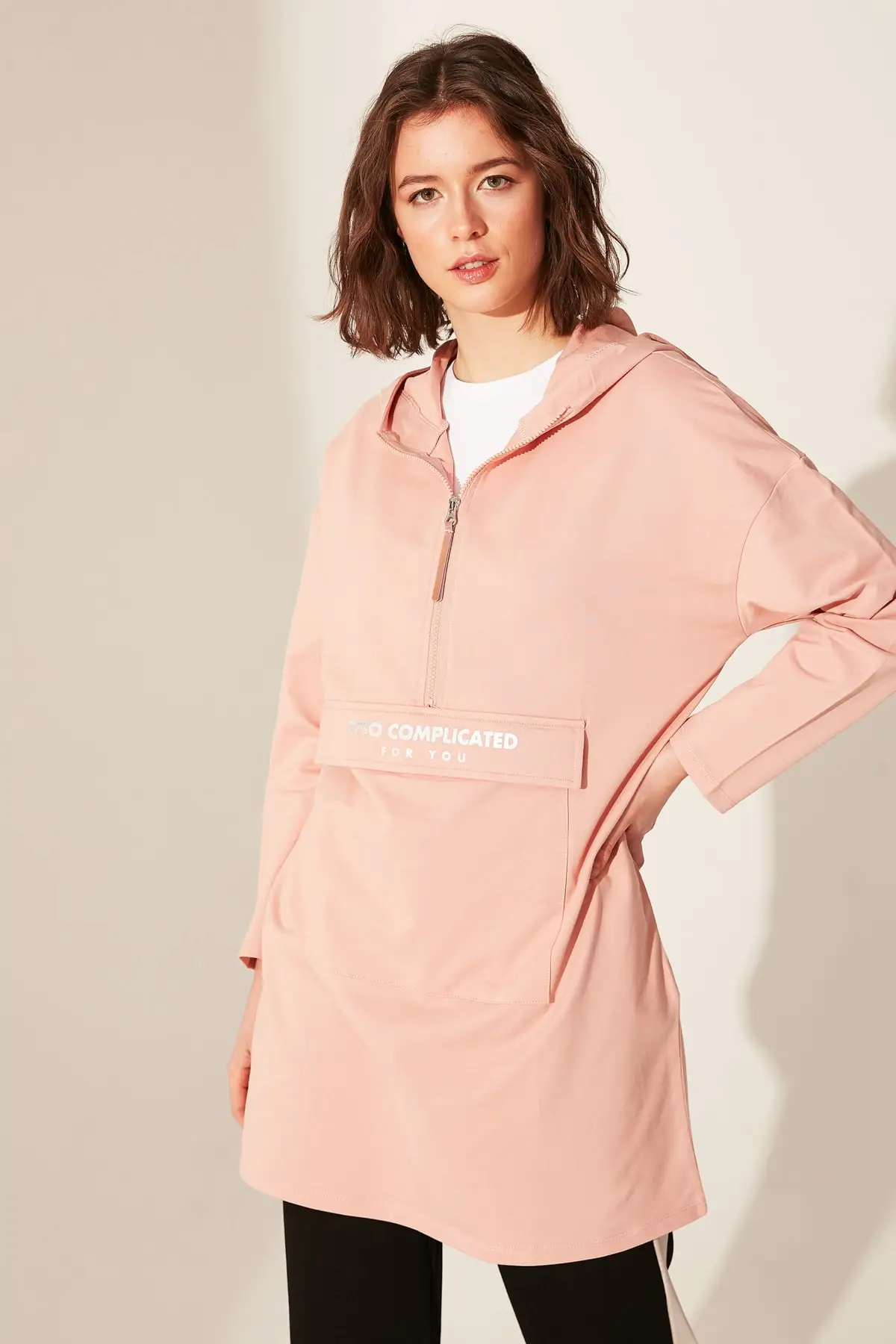 

Salmon Pink Women's Sweatshirts Women Muslim Sweatshirt 2021 Fashion