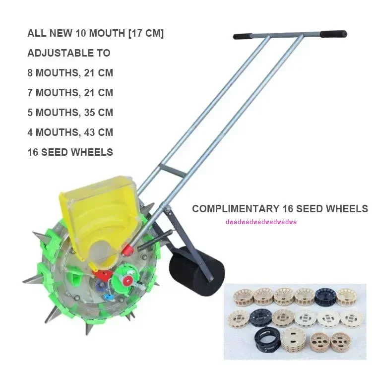 Soybean Peanut and Corn Roller Rotary Seeder Precision Planter Hand-propelled Machine Plant Seed Disseminatos Cotton