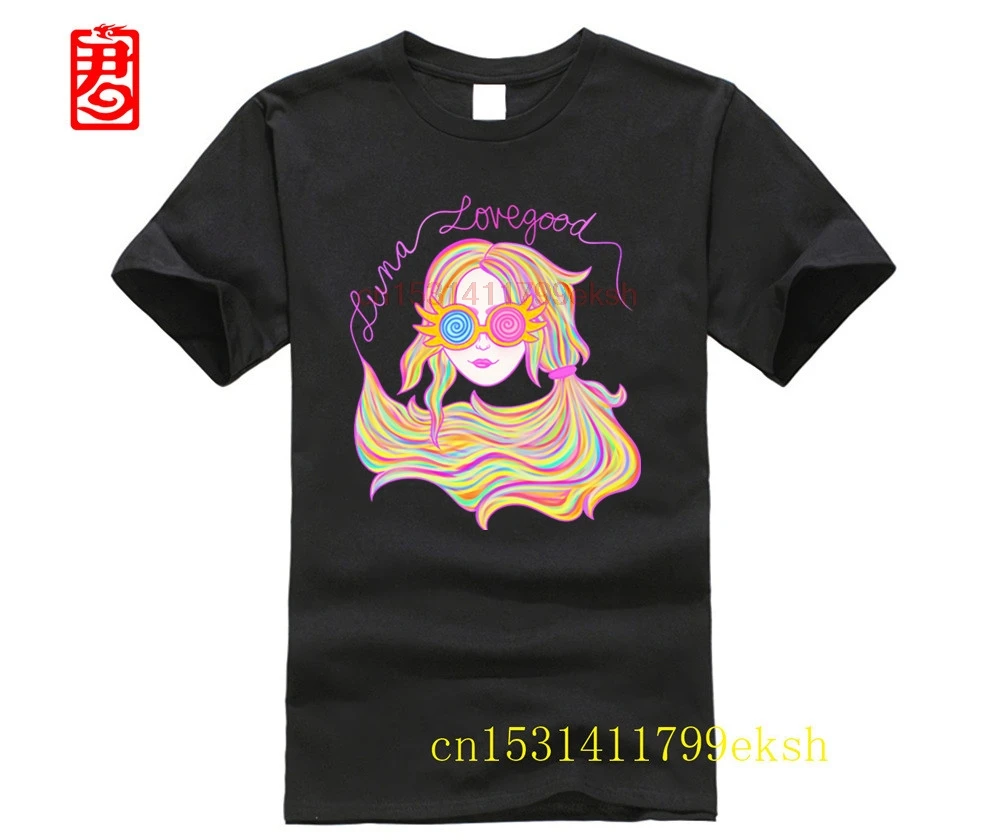 Мужская футболка в стиле Харадзюку мужская Psychedelic Luna Lovegood женский топ