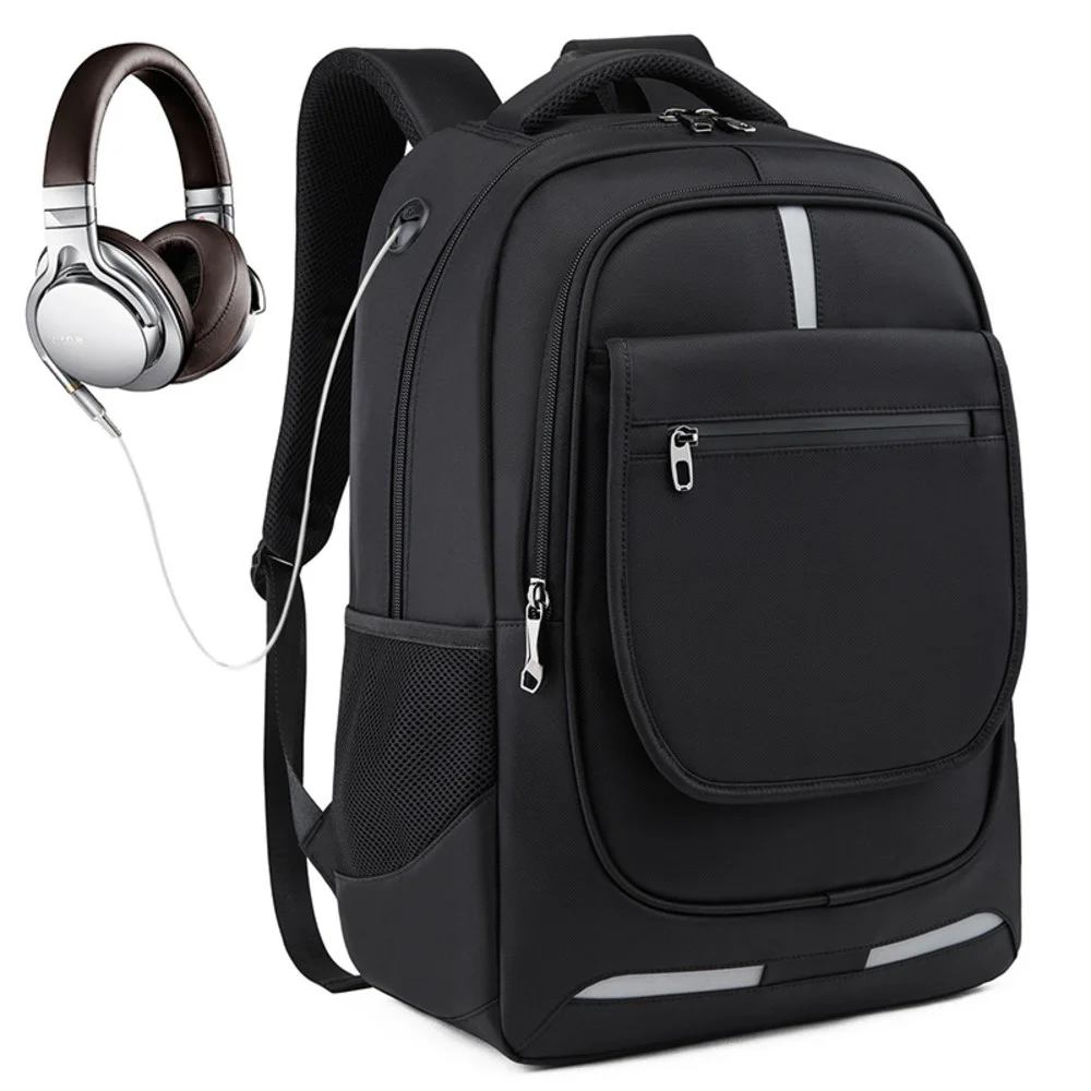 

Man Backpack Schoolbag Man's 17 Inch USB Charging Laptop Backpacks Waterproof Travel Rucksack