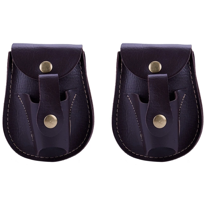 

2X 2 In 1 Magnet Ammo Pouch Steel Ball Holster For Slingshot Outdoor Exercise - Brown